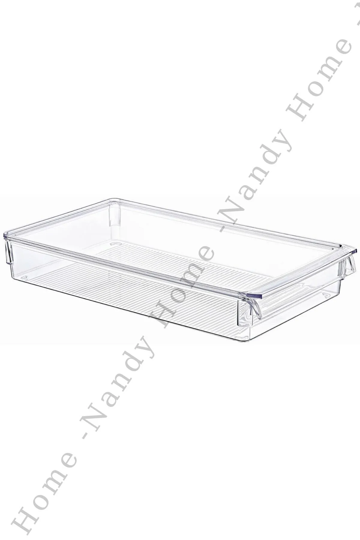 Nandy Home  Maxi New Clear Kühlschrank- und Schrank-Organizer mit Deckel, 3-teilig