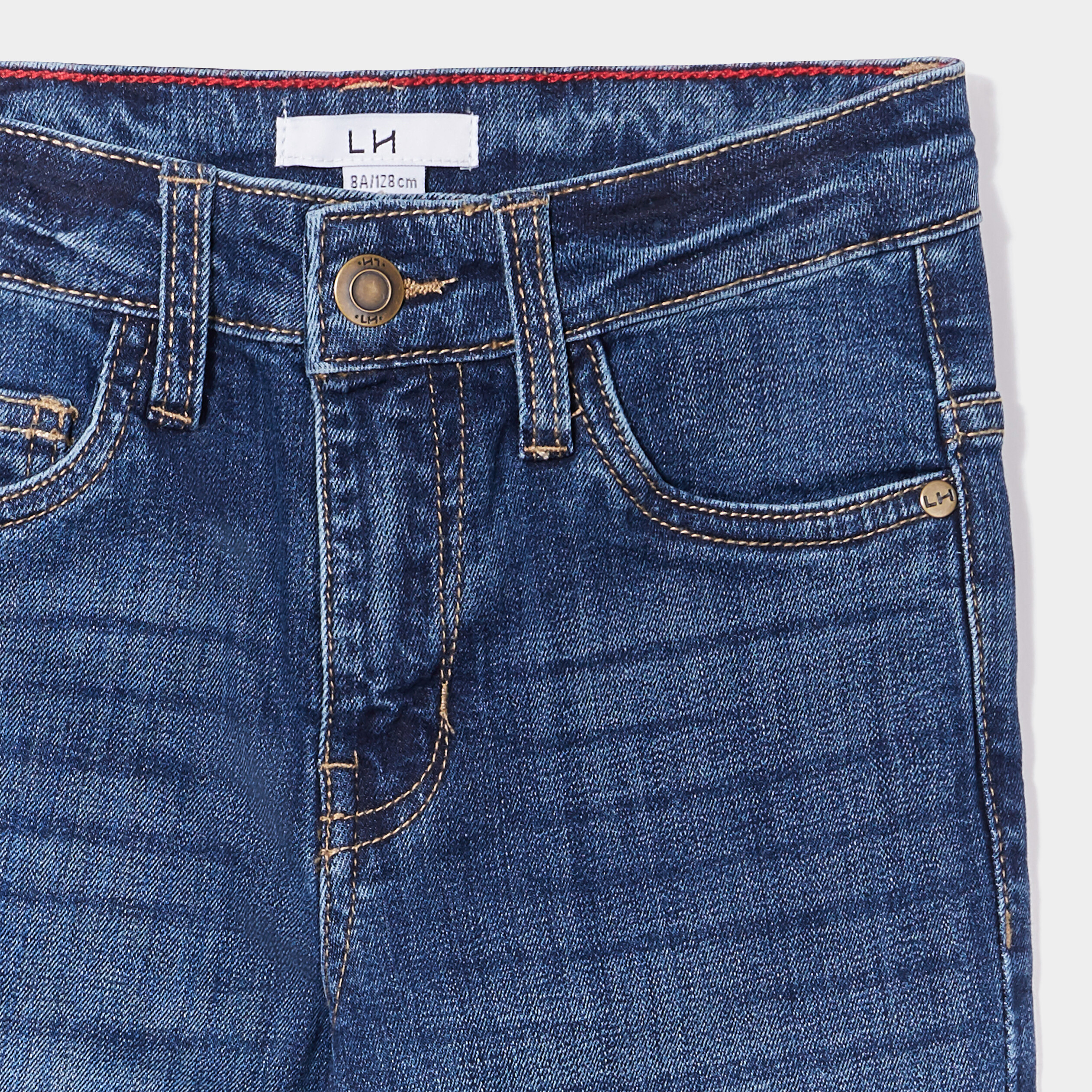 Jeans slim effet stretch denim stone garçon | La Halle