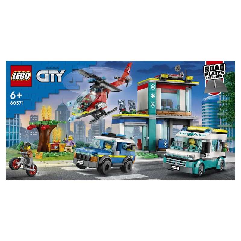 60371 Le QG des véhicules d'urgence LEGO City