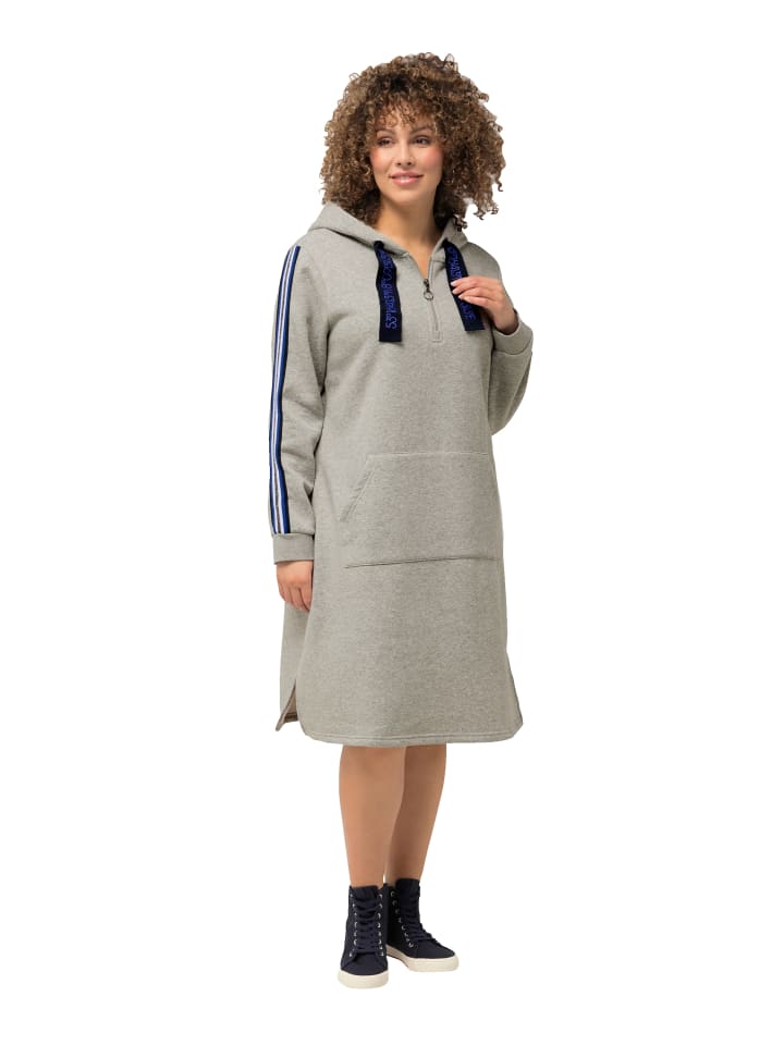 Ulla Popken Kleid in hellgrau mélange günstig kaufen