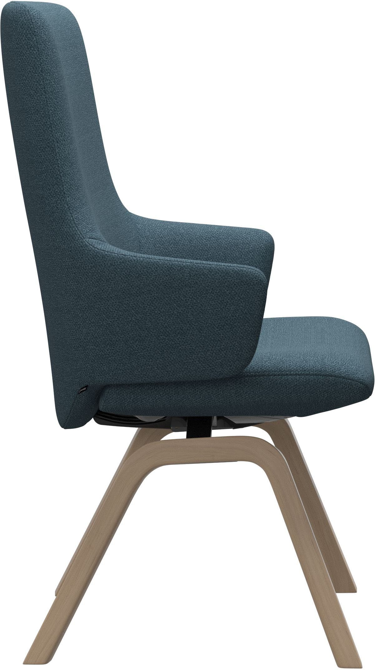 Stressless® Polsterstuhl Laurel, High Back mit Armlehne, Größe L, mit schräggestellten Beinen