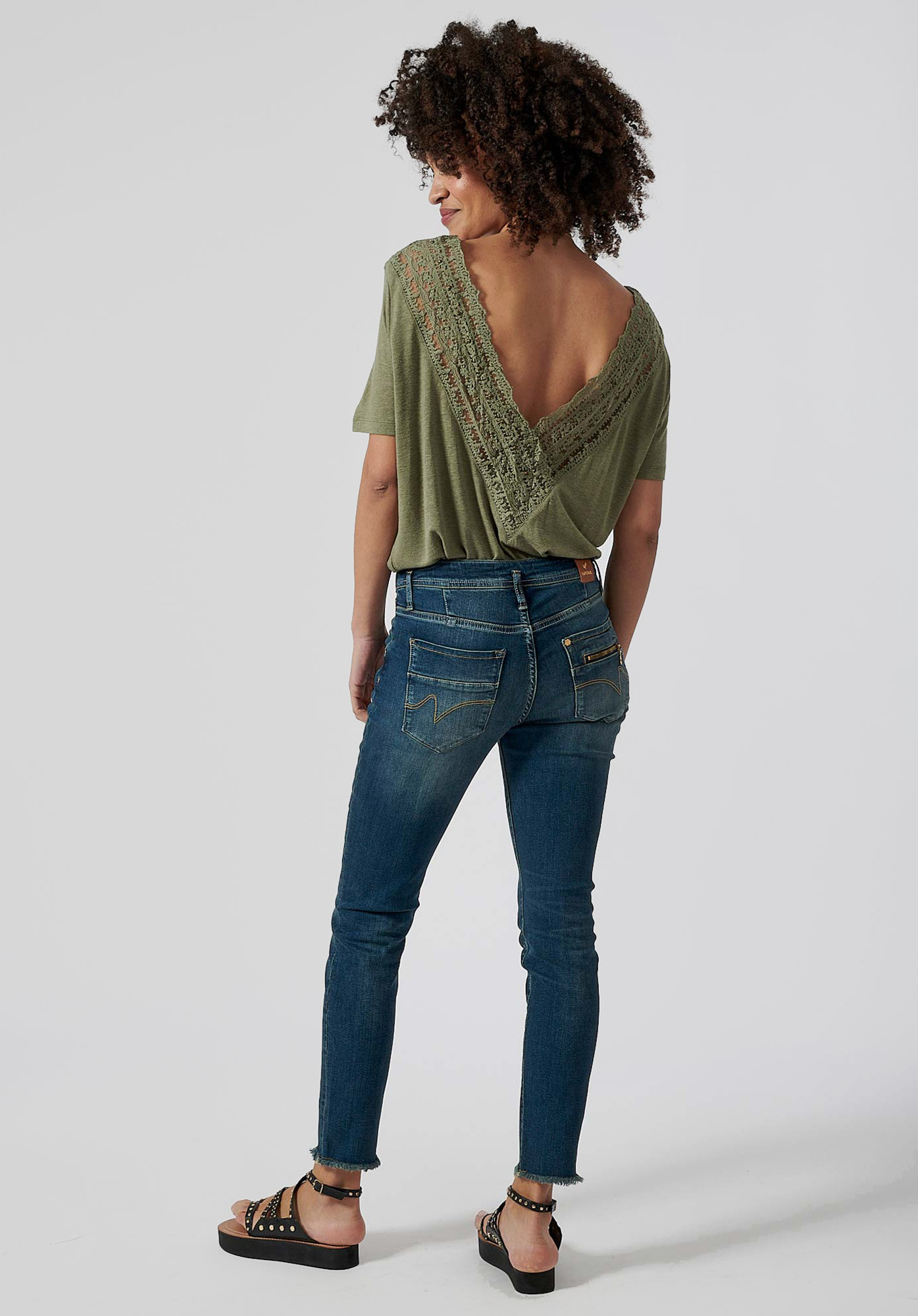 FILIP  T-shirt kaki femme