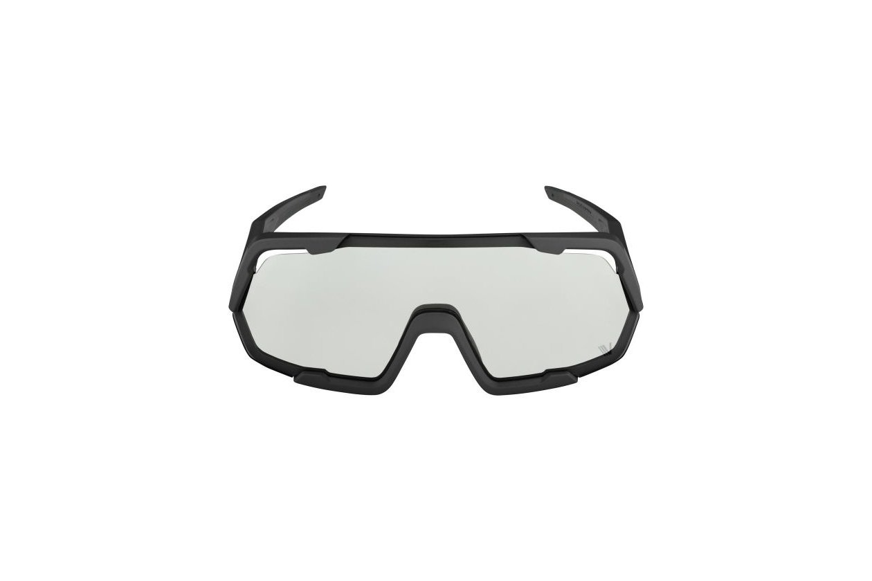 Alpina Rocket V black matt / clear lens