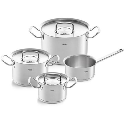 Original-Profi Collection® 4-teiliges Set aus Kochtöpfen und Stielkasserolle