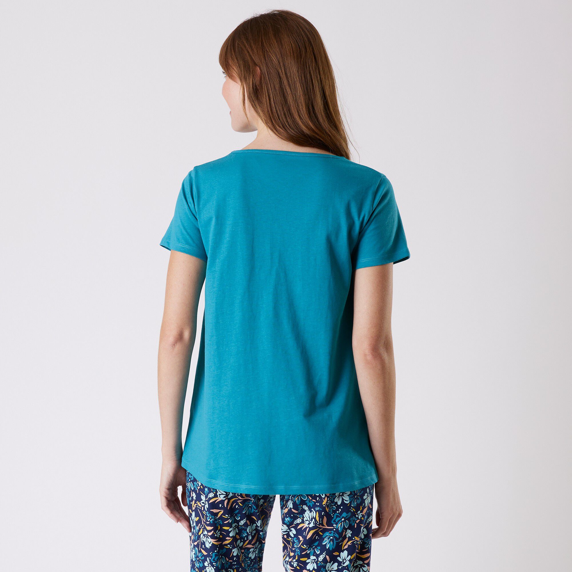 Tee-shirt pyjama manches courtes imprimé 
