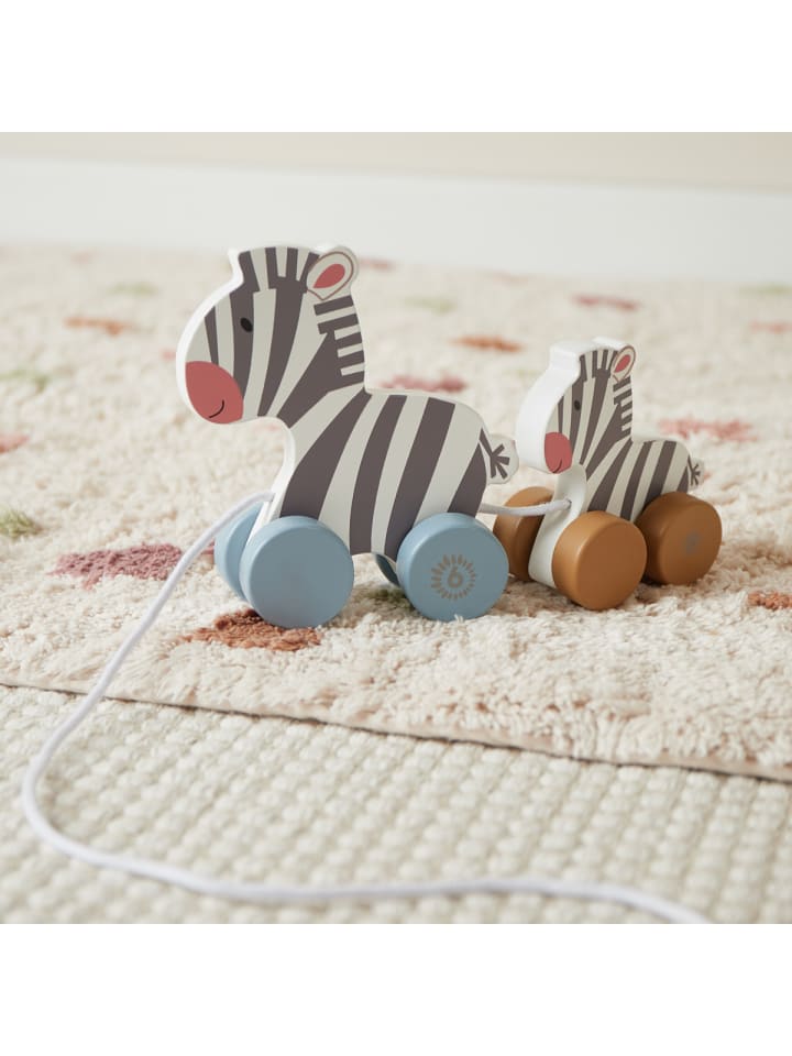 Bieco Spielwaren Nachziehspielzeug Zebra Clara und Lara - ab 12 Monate in Mehrfarbig günstig kaufen onesize