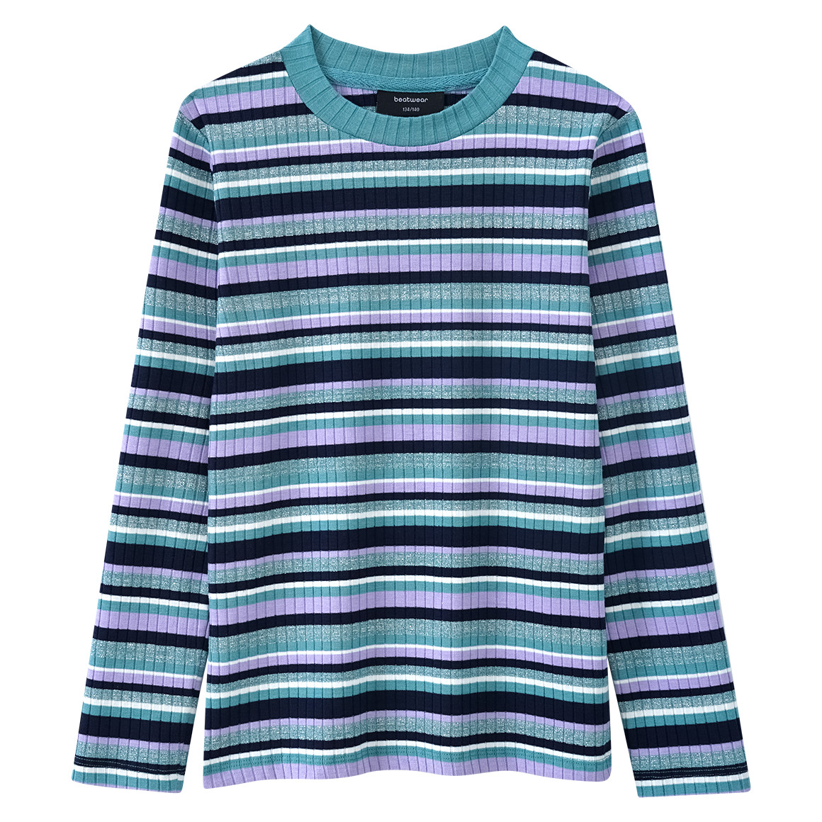 Mädchen Langarmshirt mit Effektgarn