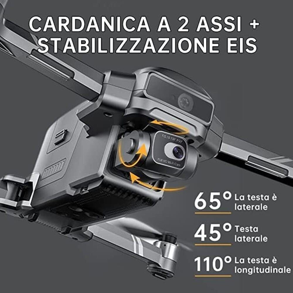 Teeggi SJRC F22S, Laser Hindernis Vermeidung, 3,5 km Flugdistanz Drohne (3840*2160P 30fps, mit Kamera EIS 2-Achsen Gimbal, 35 Minuten Flugzeit, GPS Intelligente)