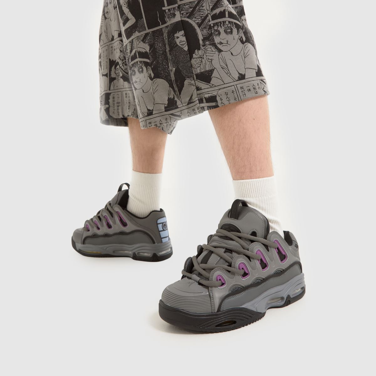 OSIRIS d3 2001 – Grå, flerfärgade sneakers