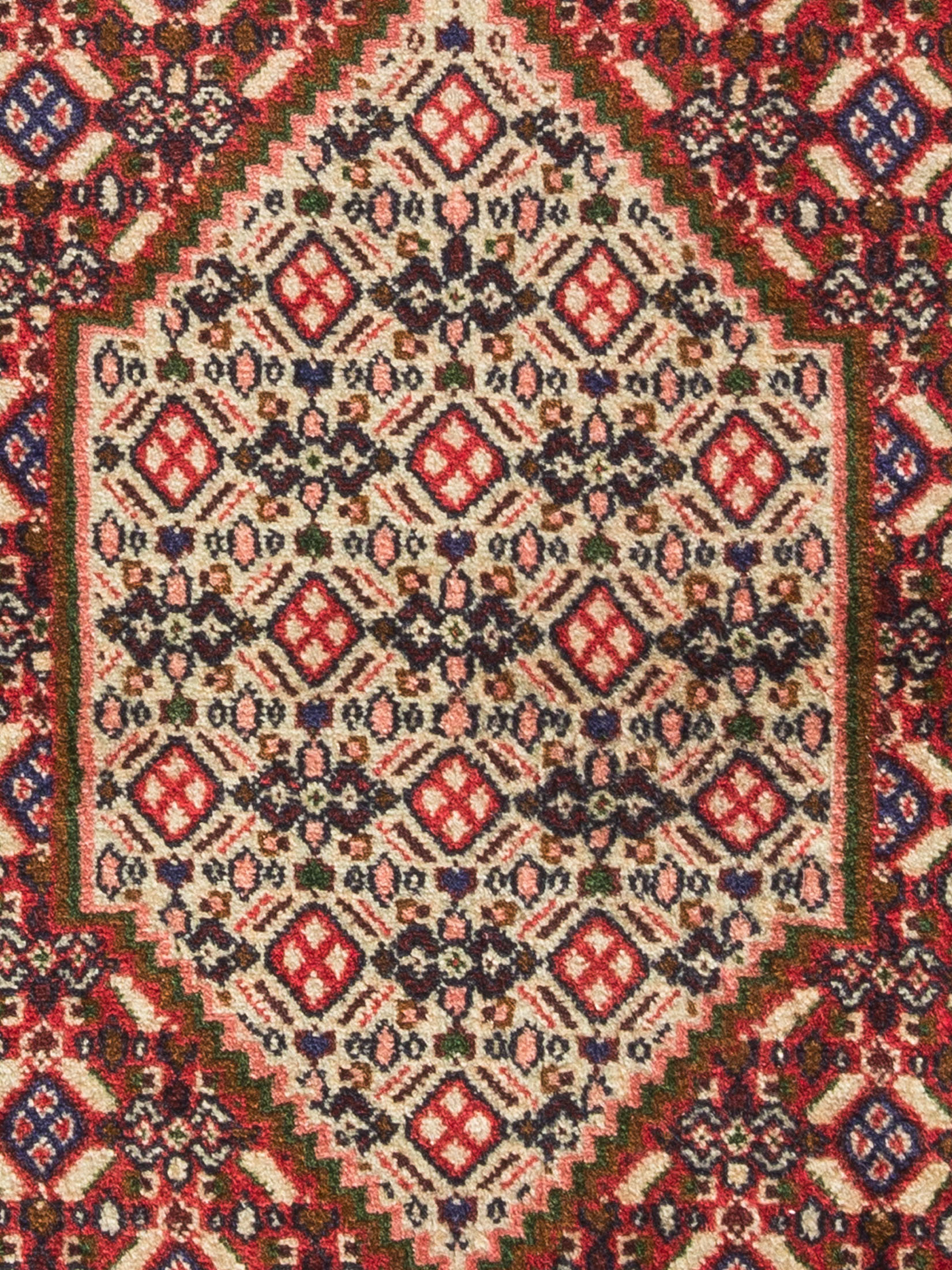 Senneh ca. 126 x 158 cm, Unikat / Einzelstück