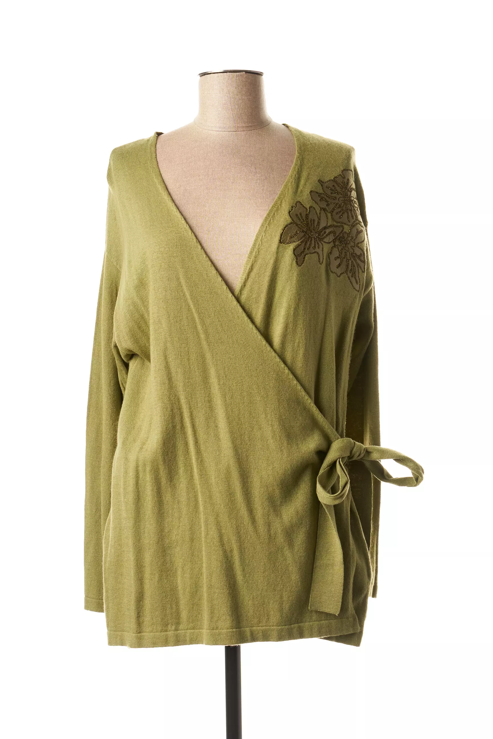 Julie Guerlande Cardigans Femme couleur vert
