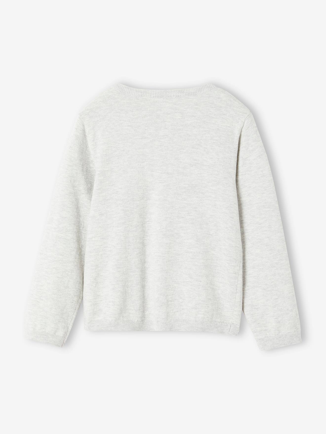 Vertbaudet Mädchen Strickjacke BASICS Oeko-Tex - mandelgrün