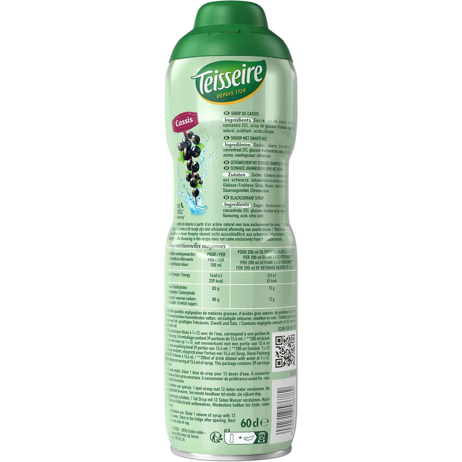 Teisseire Schwarze Johannisbeere 600ml