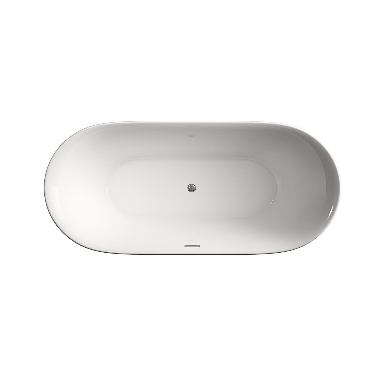 TroniTechnik Freistehende Badewanne Acrylbadewanne Standbadewanne Sifnos 170cm x 80cm x 58cm
