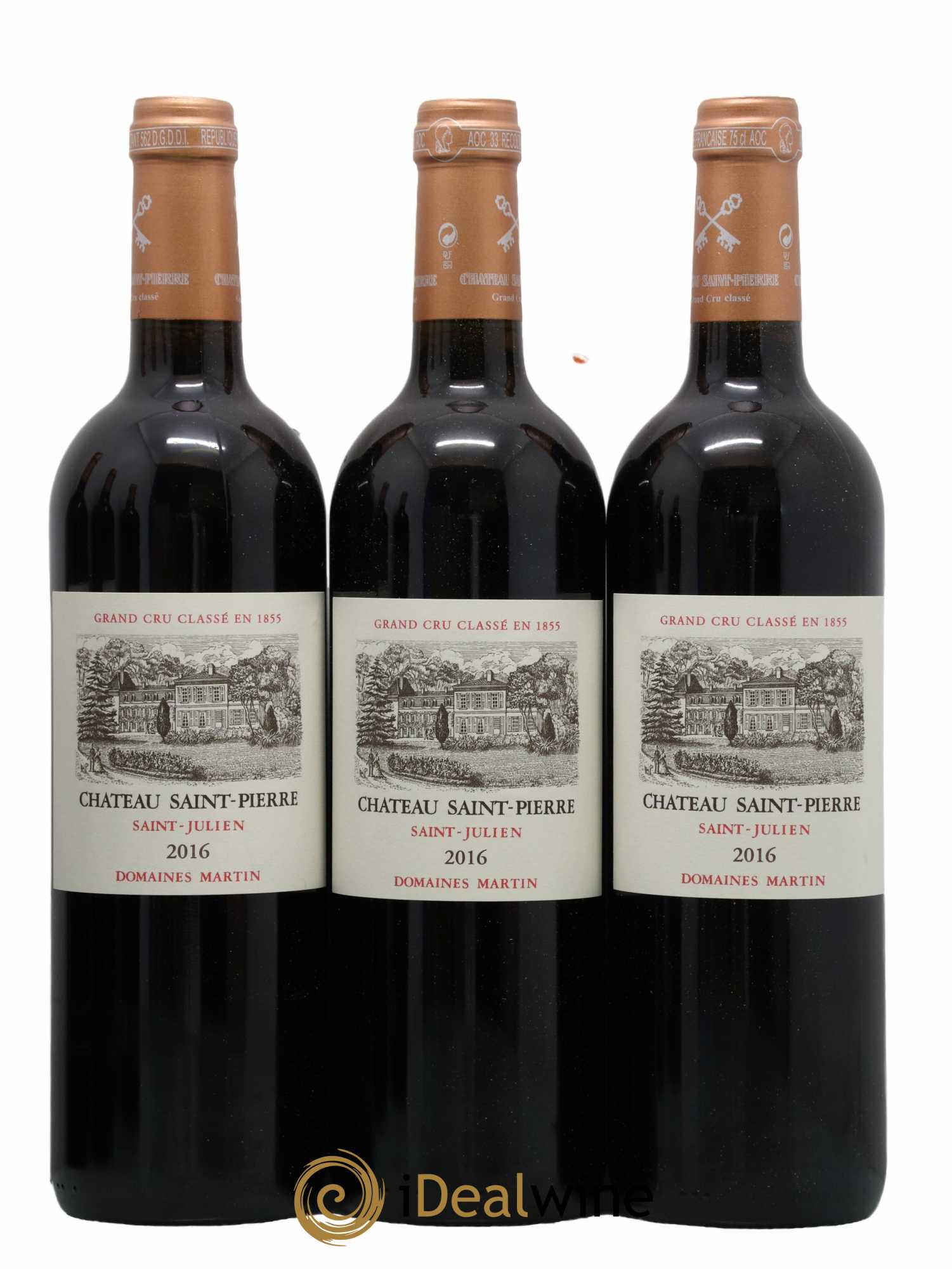 Château Saint-Pierre 4ème Grand Cru Classé  2016 - Lot de 6 Bouteilles