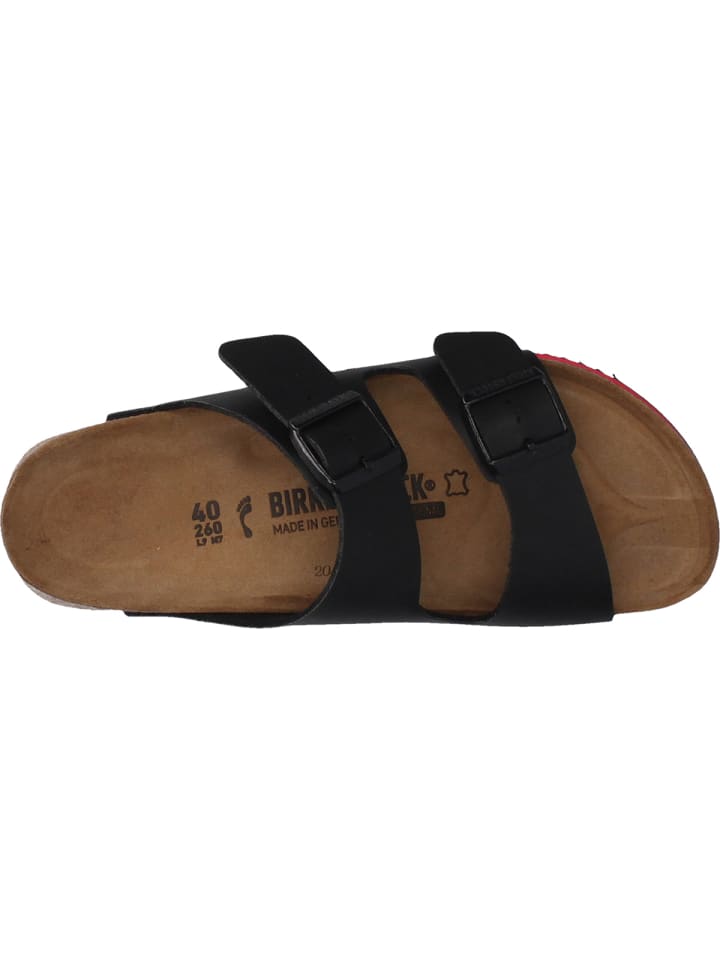 Birkenstock Sandalen Arizona SL schmale Weite in schwarz/rot günstig kaufen