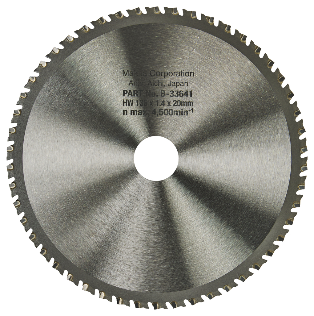 Makita Tilbehør B-33641 Sirkelsagblad Tynn Stålplate Spesialisert 136x20x1.4 50T -15g