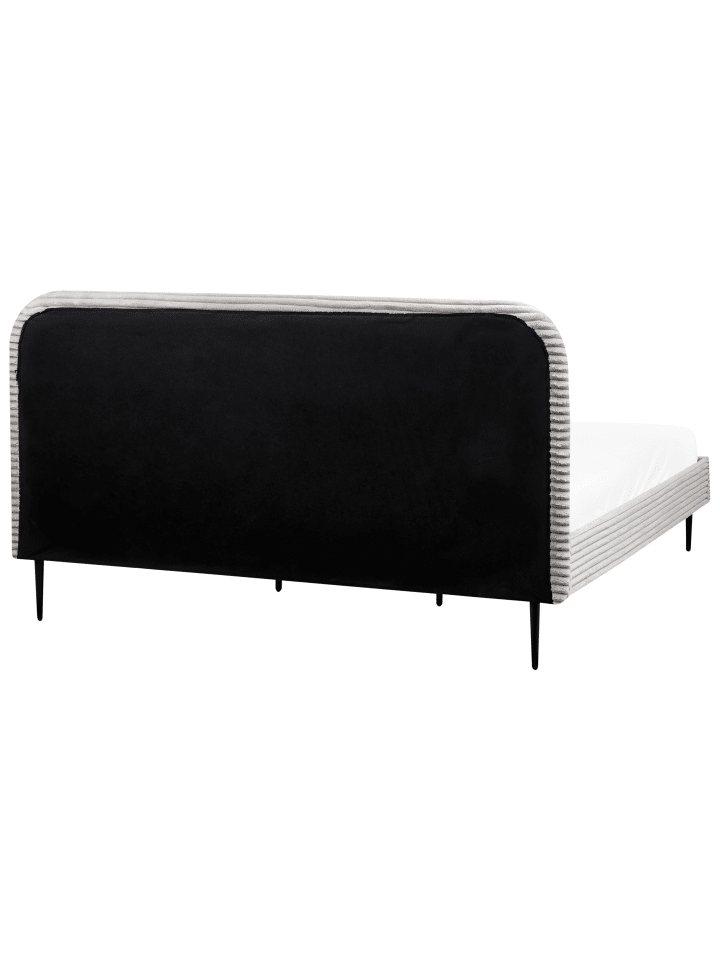 Beliani Doppelbett FLAYAT in Grau/Schwarz - (W) 193 x (H) 109 x (L) 215 cm günstig kaufen onesize