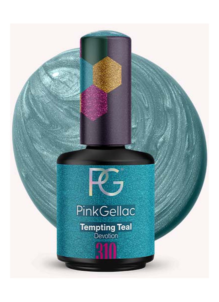 Pink Gellac 310 Tempting Teal - gel nail polish