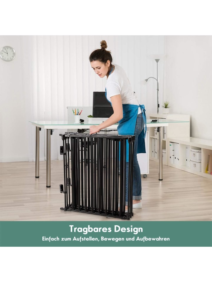 COSTWAY Kaminschutzgitter 6 Elemente in Schwarz günstig kaufen onesize