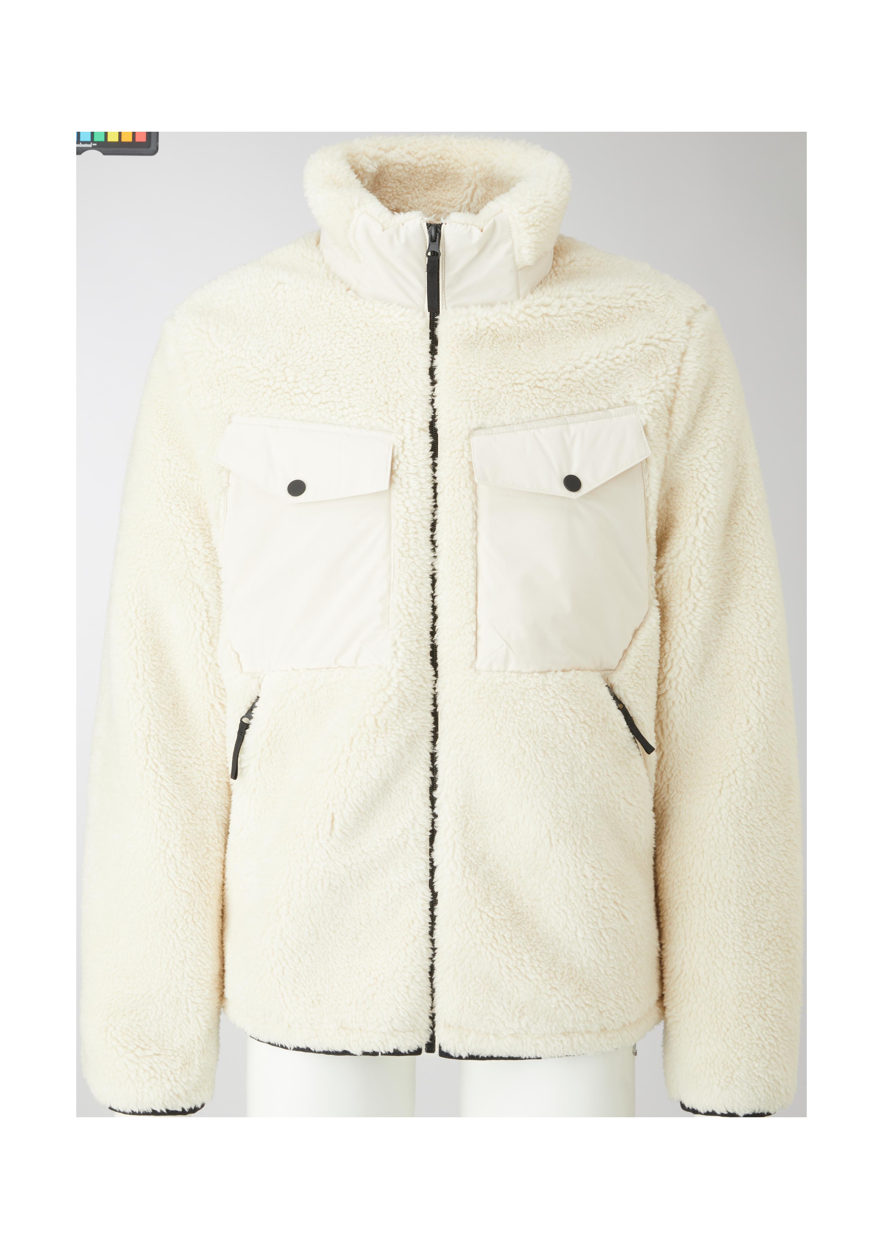 Teddy-Jacke mit Brusttaschen  2115333-0705