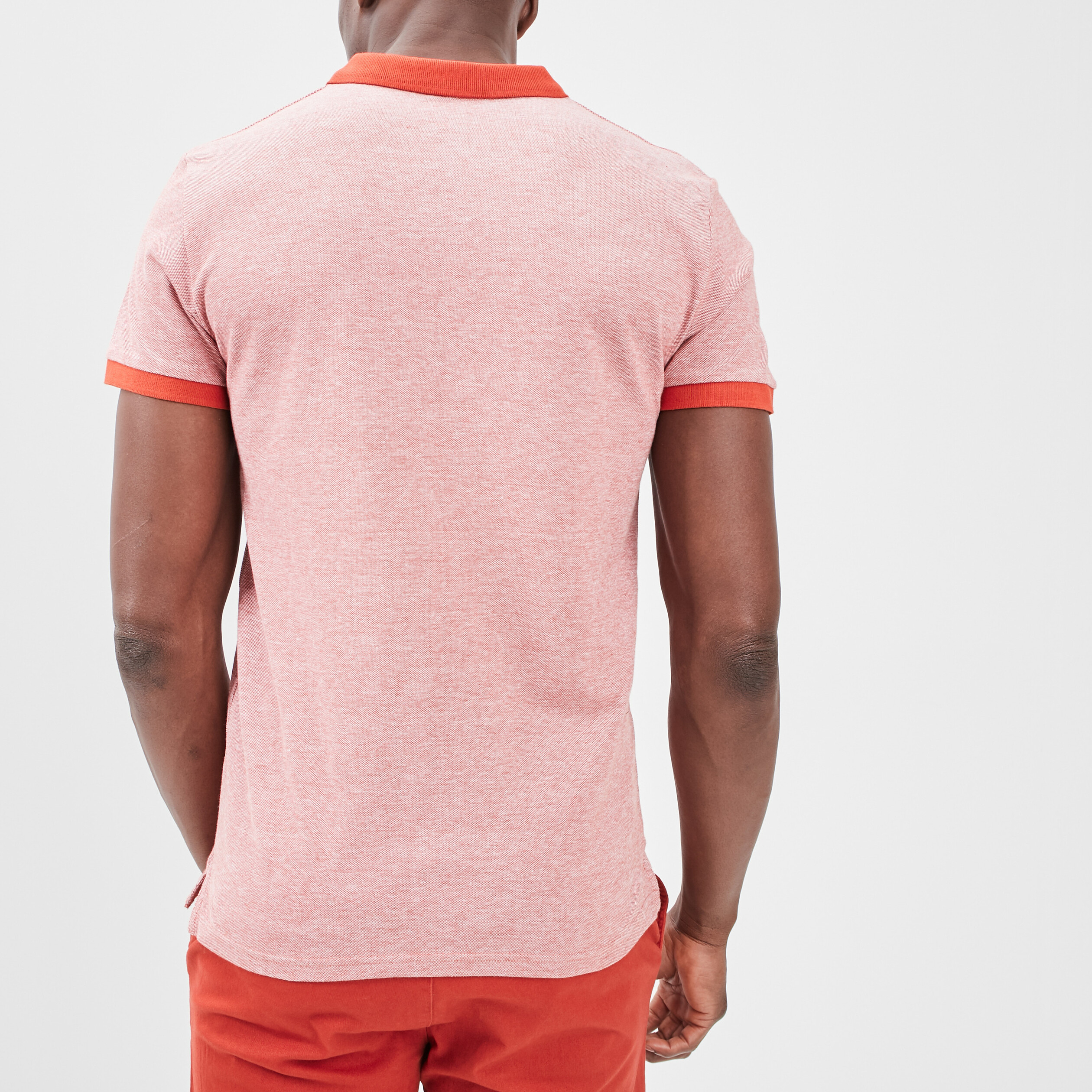 Polo manches courtes Creeks rouge homme | La Halle