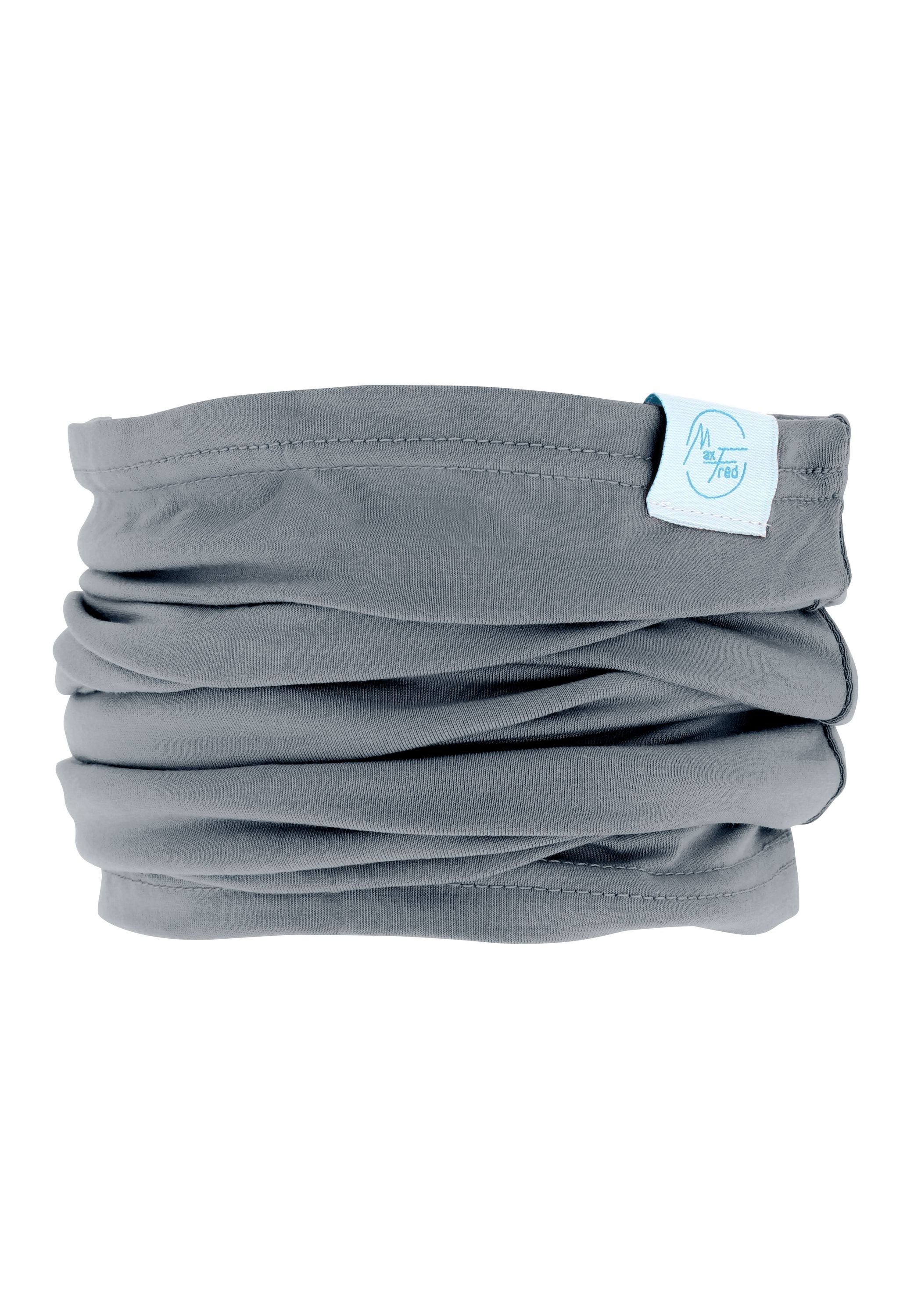 Maxfred Multifunktionstuch Bamboo grey Multifunktionstuch, Elastisch, Nachhaltig, geringe Geruchsaufnahme, Ultraweich