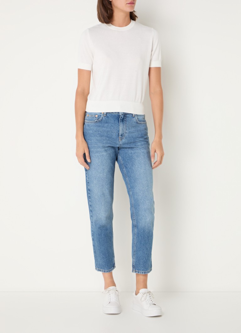 Benetton Fine-knit round neck top