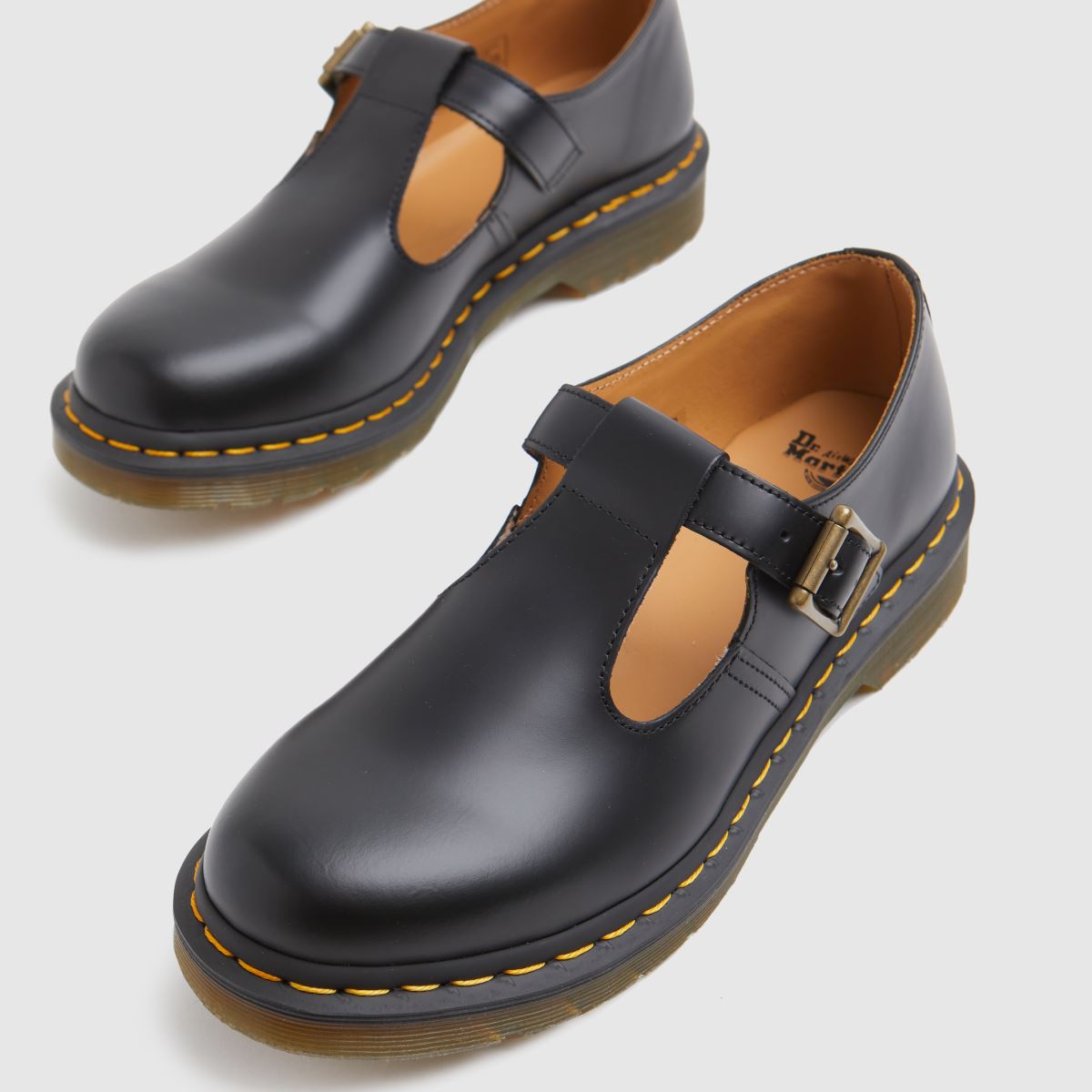 Dr Martens – Polley – Svarta platta skor