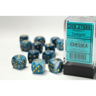 Phantom Teal w/gold W6 16 mm (Phantom) (12)