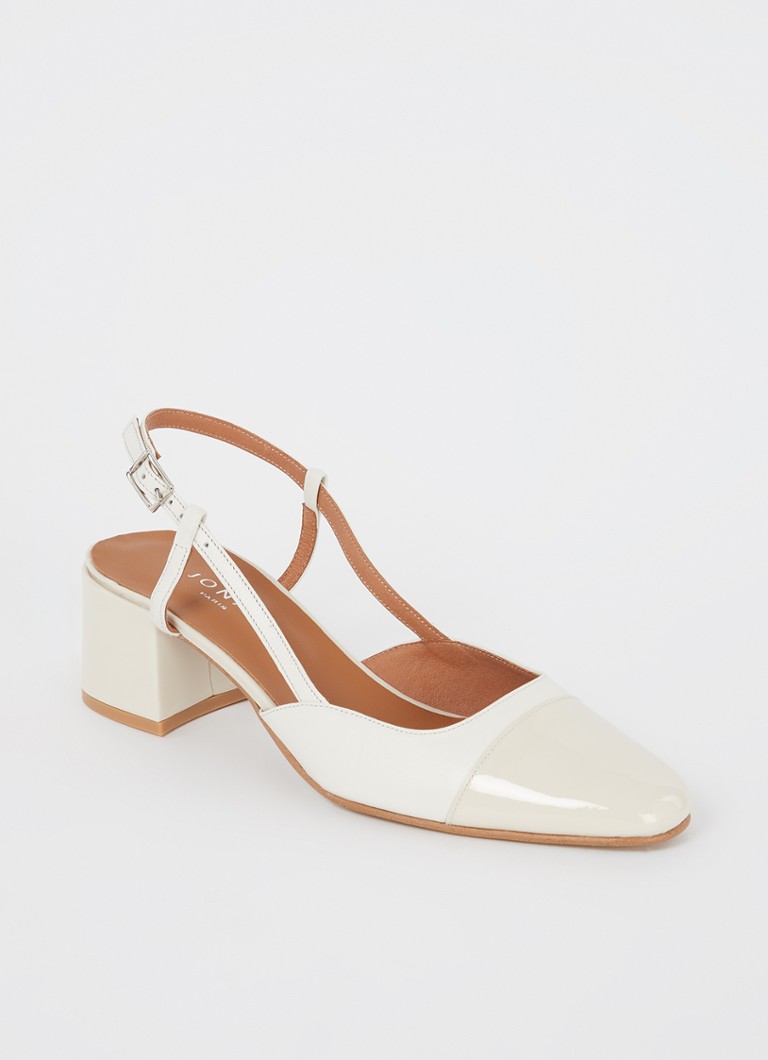 Jonak Dhapopy slingback with patent leather details