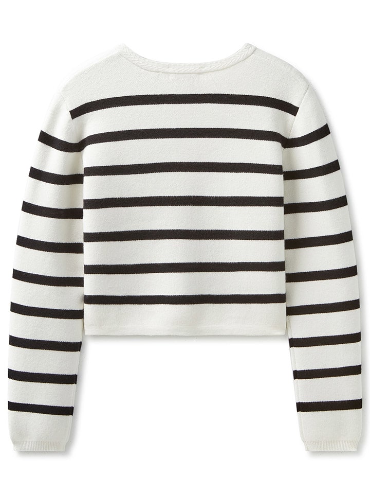 Scotch & Soda Cardigan in Weiß/ Schwarz günstig kaufen