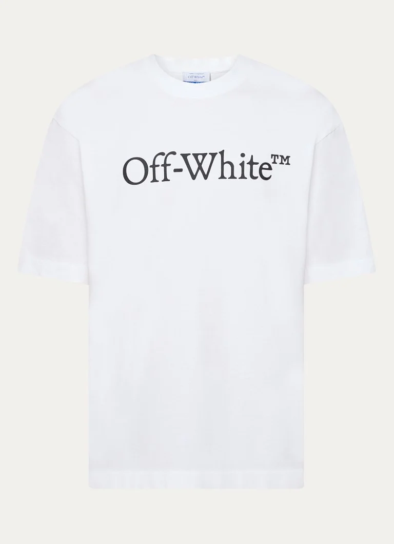 T-shirt Off-White Big Bookish Skate con logo stampato
