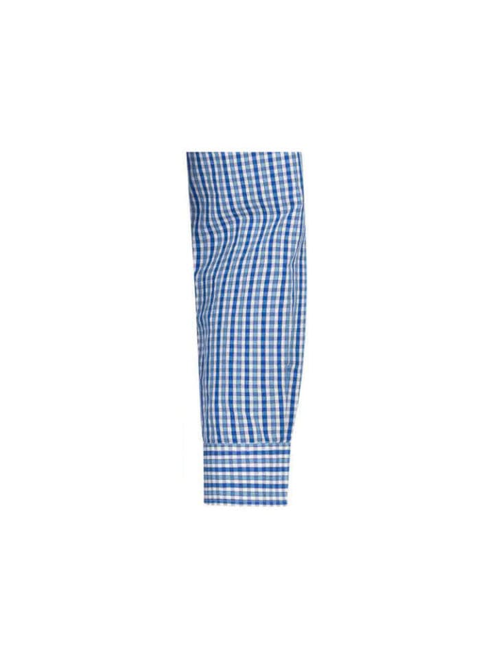 Nübler Trachtenhemd Langarm Harry in Blau günstig kaufen