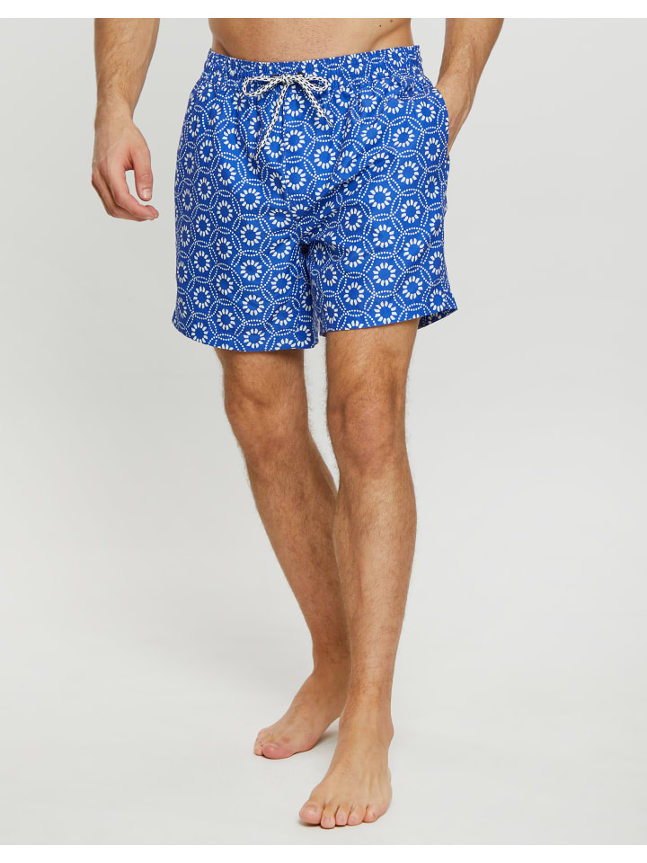 Threadbare Badehose THB Swim Short Lyme in blue günstig kaufen
