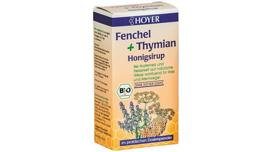 HOYER Fenchel & Thymian Honigsirup 250 g
