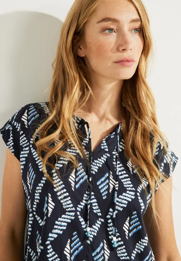 CECIL Baumwollkleid mit Print