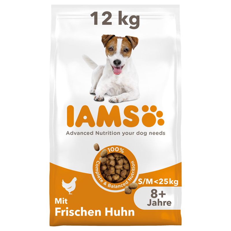 IAMS Advanced Nutrition Senior Small & Medium Dog mit Huhn