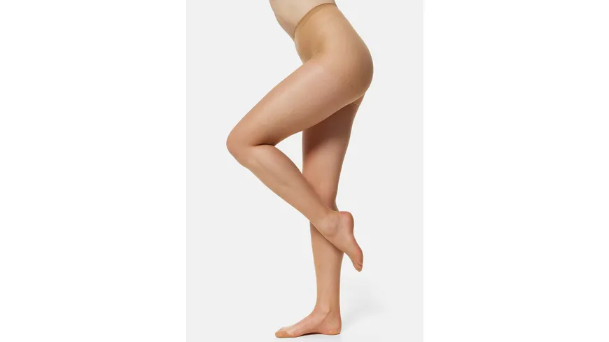 NUR DIE Damen Feinstrumpfhose Seidenfein 15 DEN teint