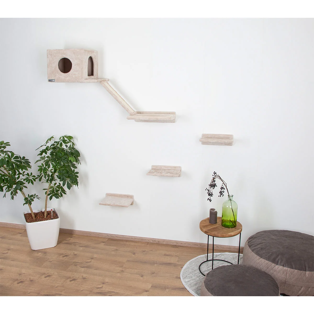 Kerbl Kletterwand Montblanc für Katzen , 6-Teilig