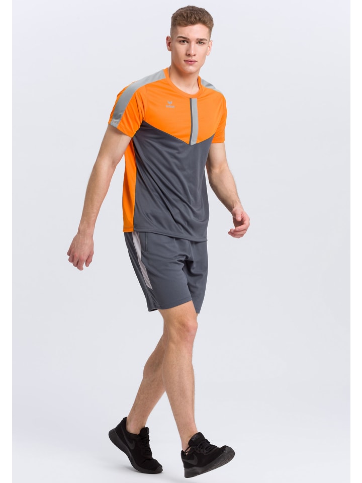 erima Squad T-Shirt in new orange/slate grey/monument grey günstig kaufen