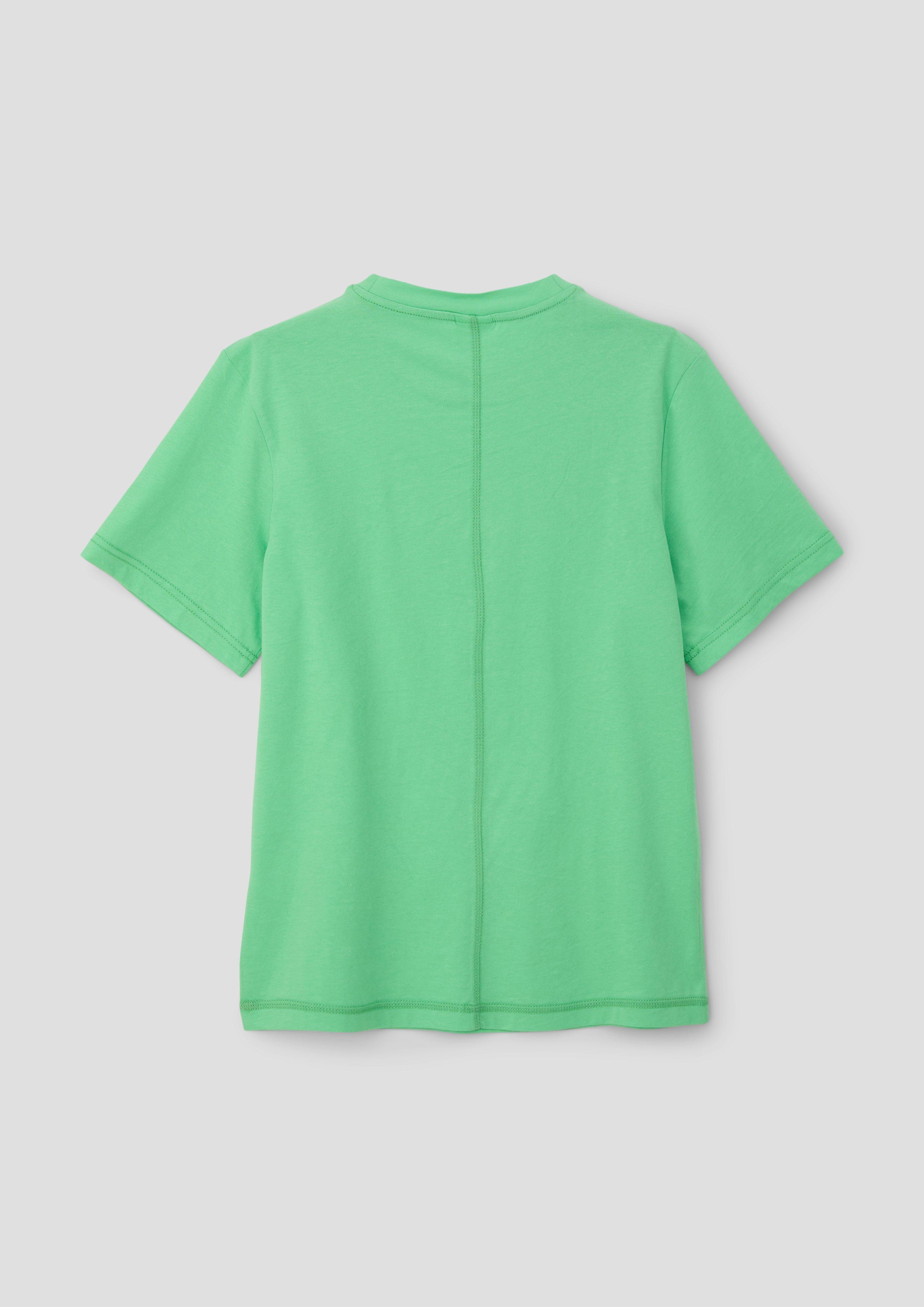 Baumwollshirt mit Schriftprint  2143080-7303