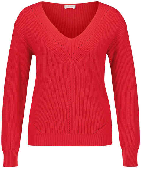 Pullover mit Ajour-Details