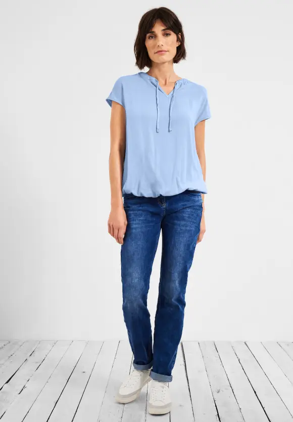CECIL Bluse mit Tunikabändchen