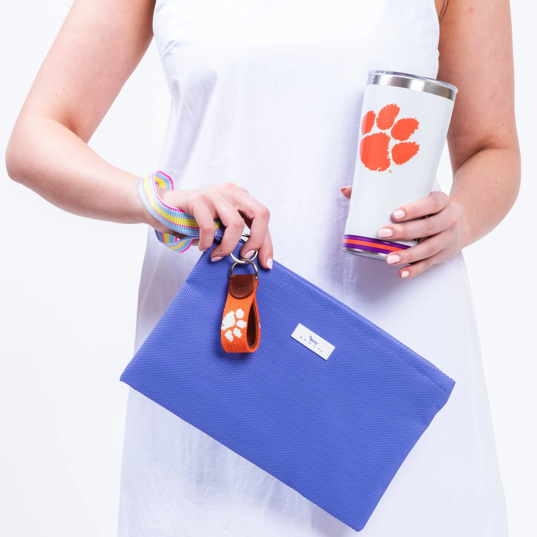 Woven Wristlet Cabana Clutch