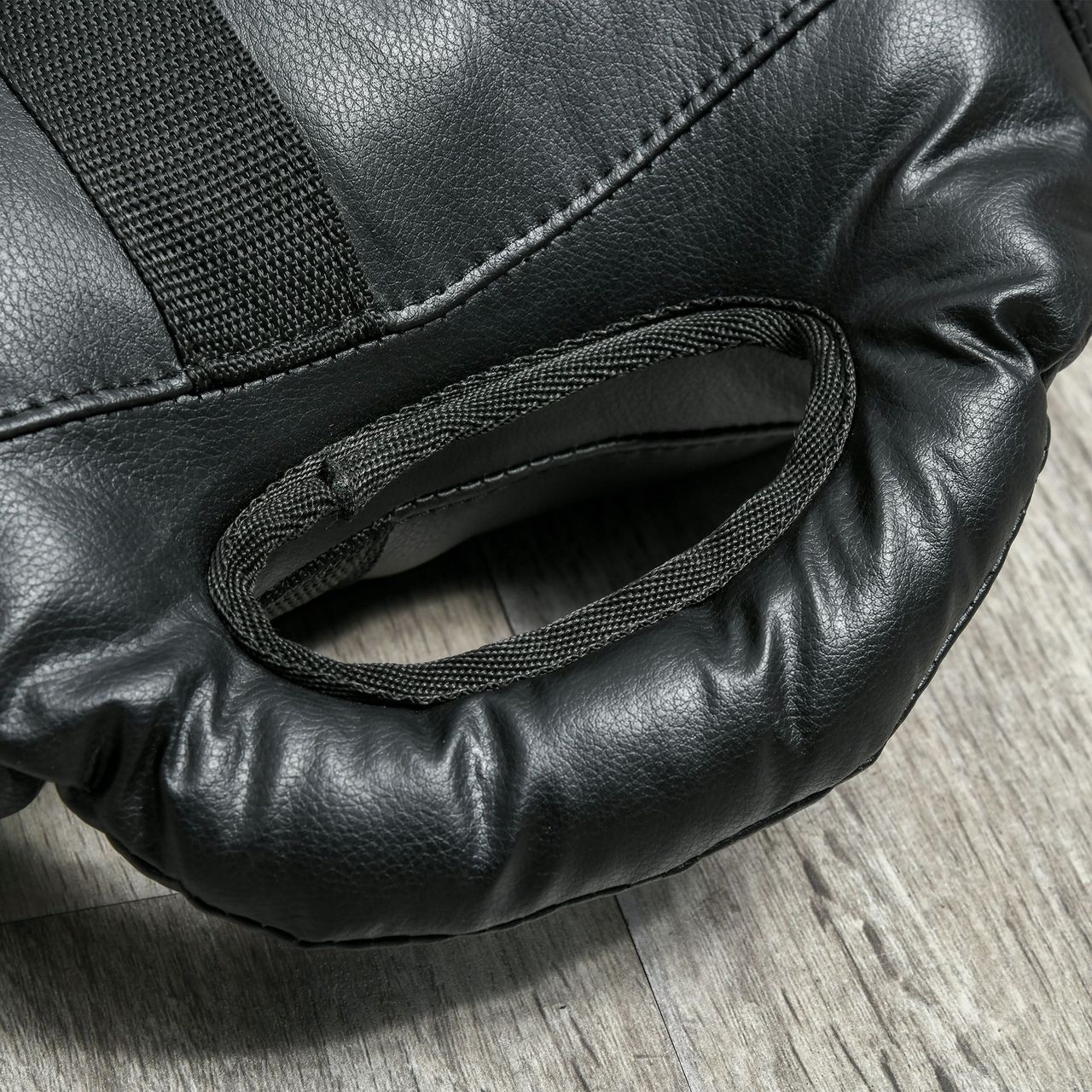 HOMCOM Bulgarian Bag Krafttrainingstasche 25kg Krafttraining Trainingsgerät für Fitnesscenter und Zuhaus Gewichtssack Sandsäcke mit 2 Griffen und 2 Tragegurten Metallsand Schwarz
