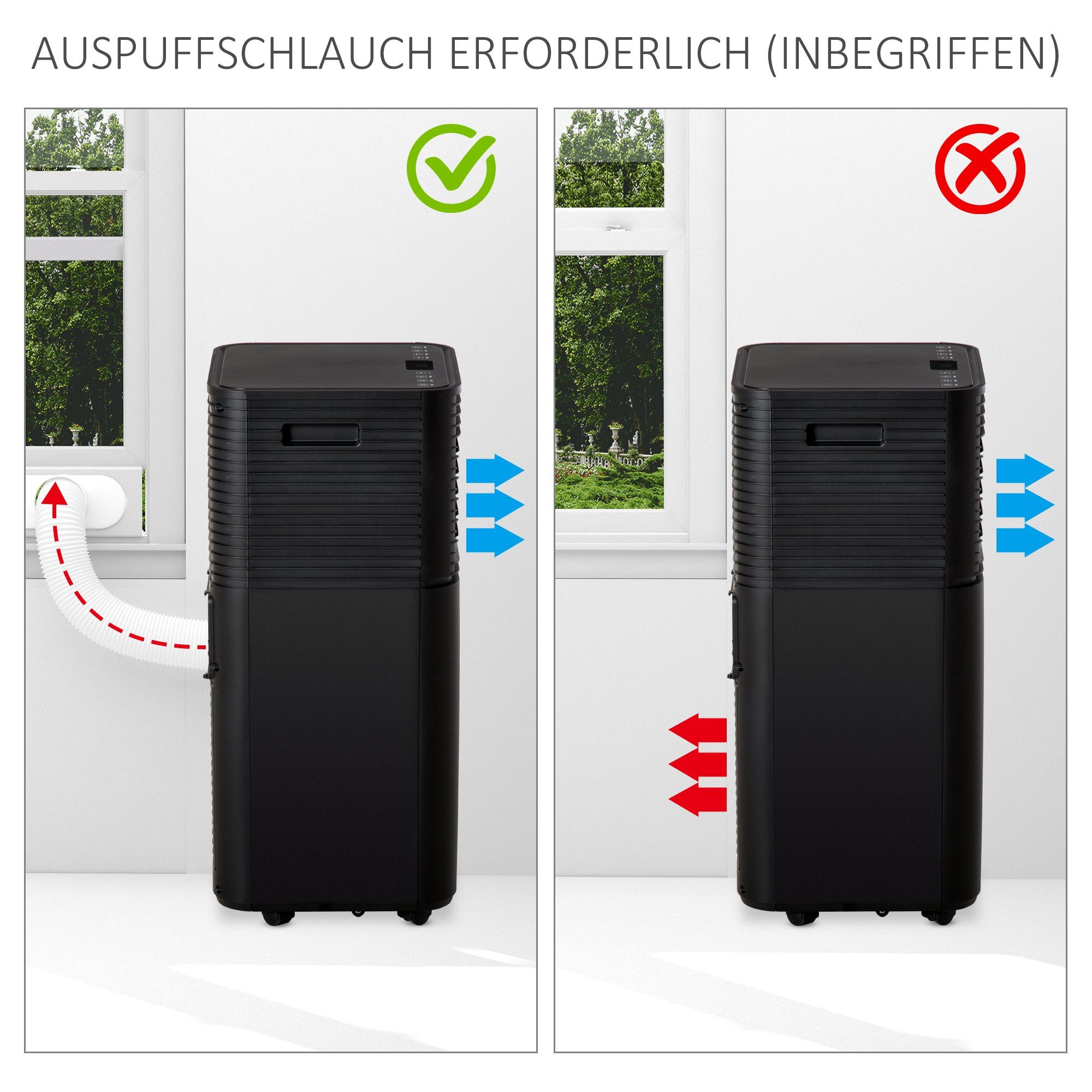 HOMCOM 4-in-1-Klimagerät 823-010V91