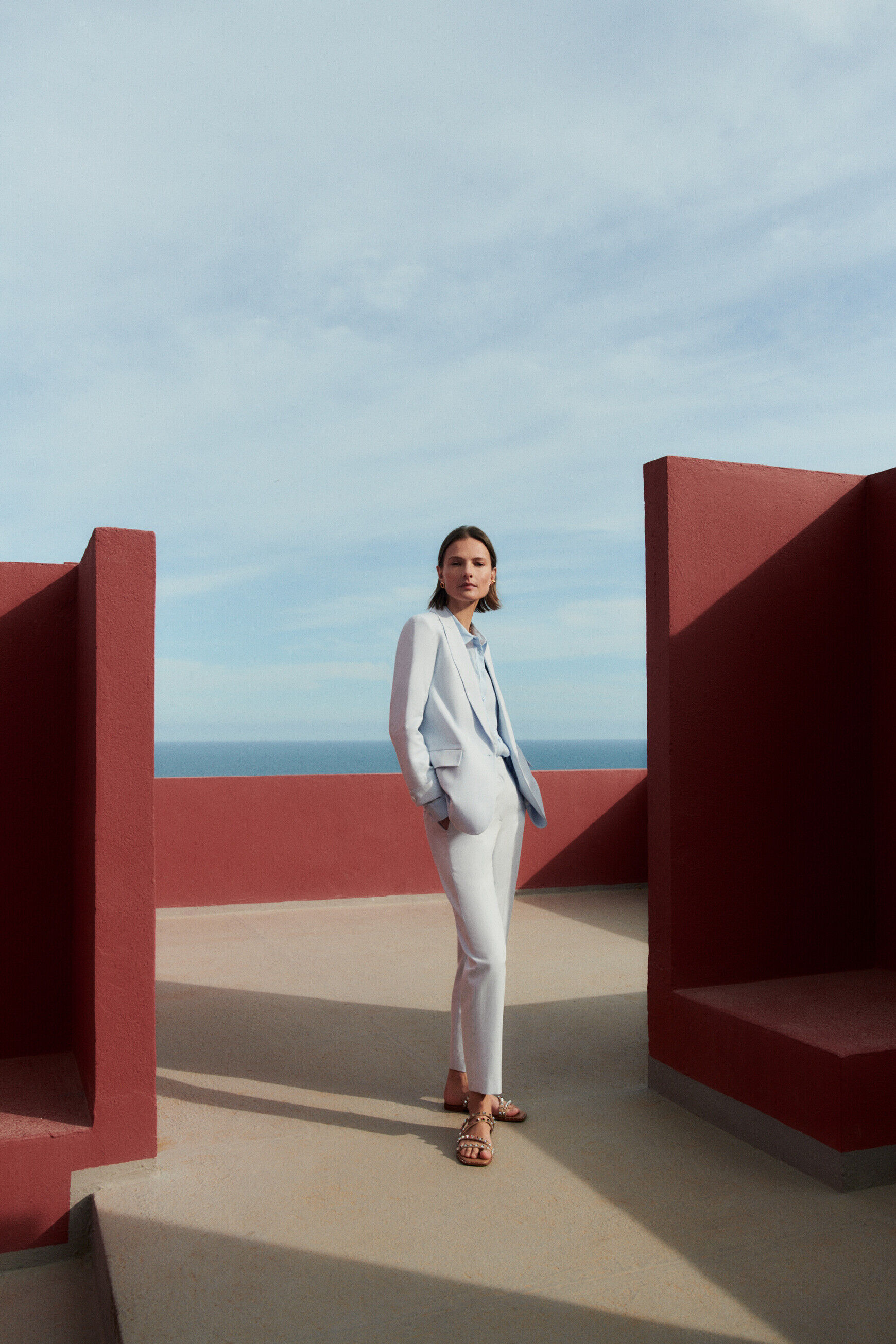Veste vanais bleu ciel femme