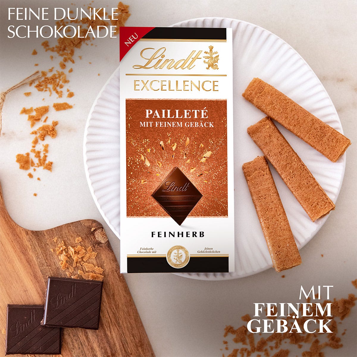 EXCELLENCE Pailleté mit feinem Gebäck, 100g