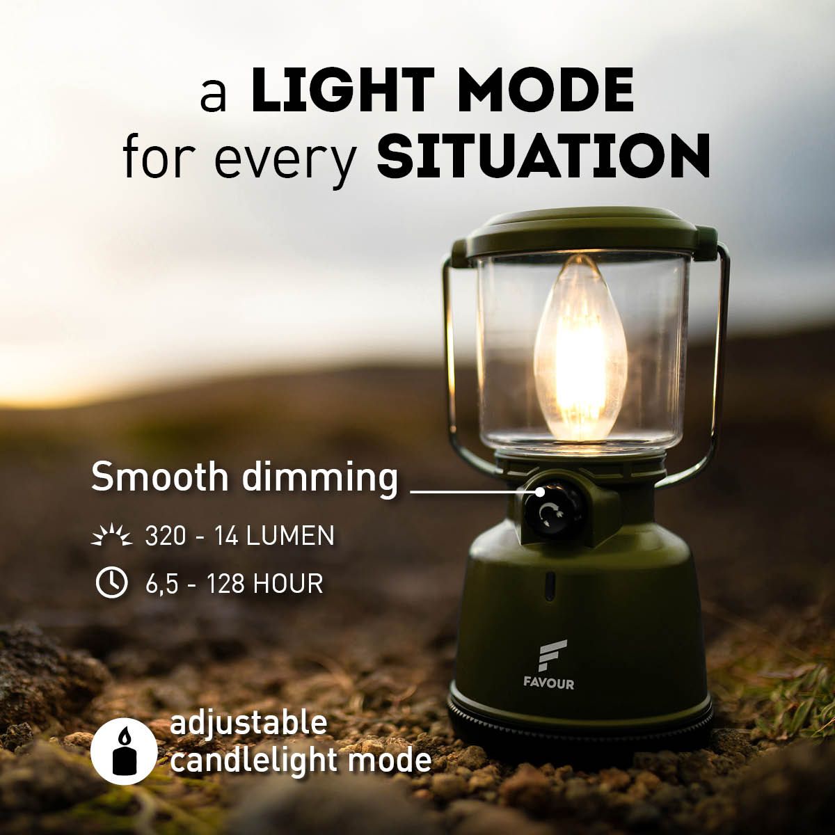 Favour L0818 Filament LED-Laterne
